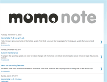 Tablet Screenshot of blog.momonote.com